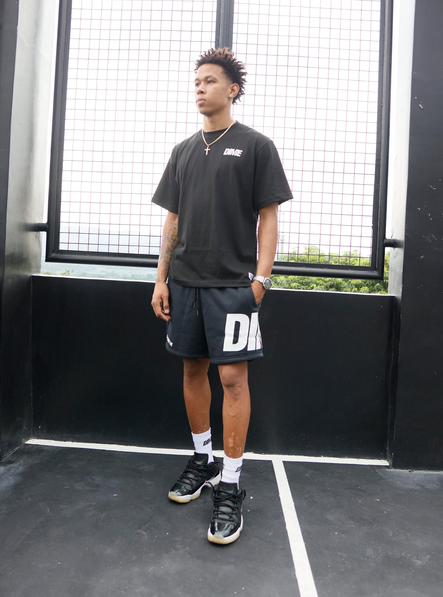 Dime - STM Sweat Shorts (Black,Gray)