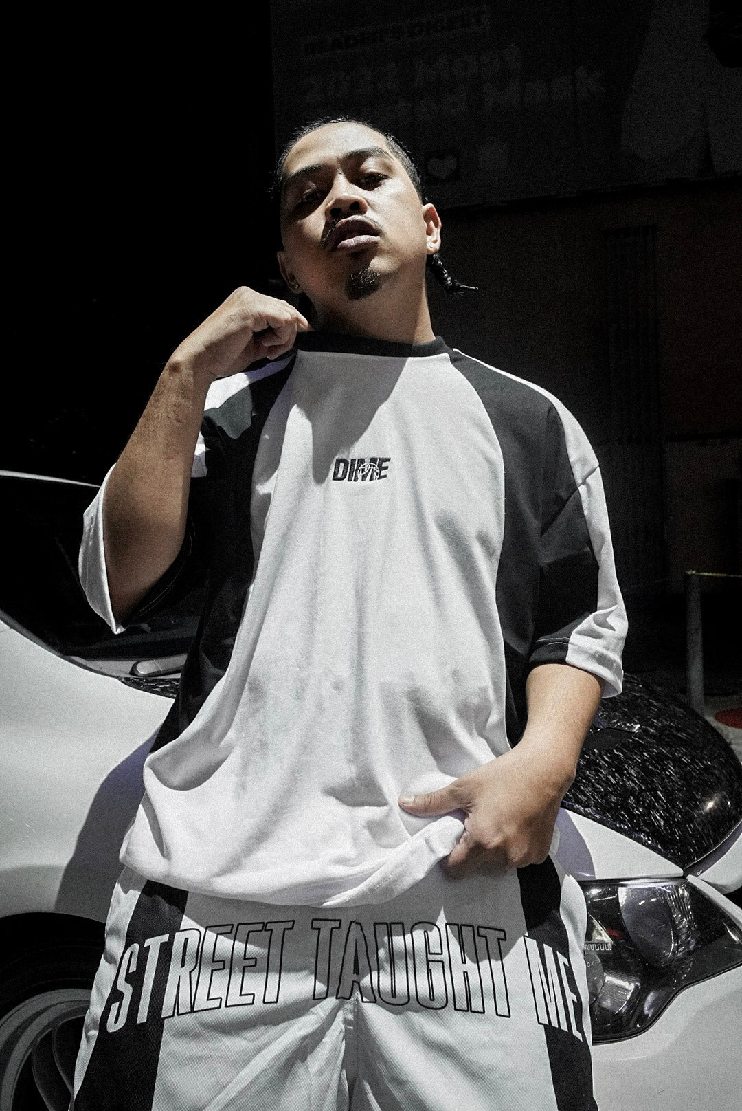 Dime - Speed Baggy Shorts / DRI-FIT (White/Black)