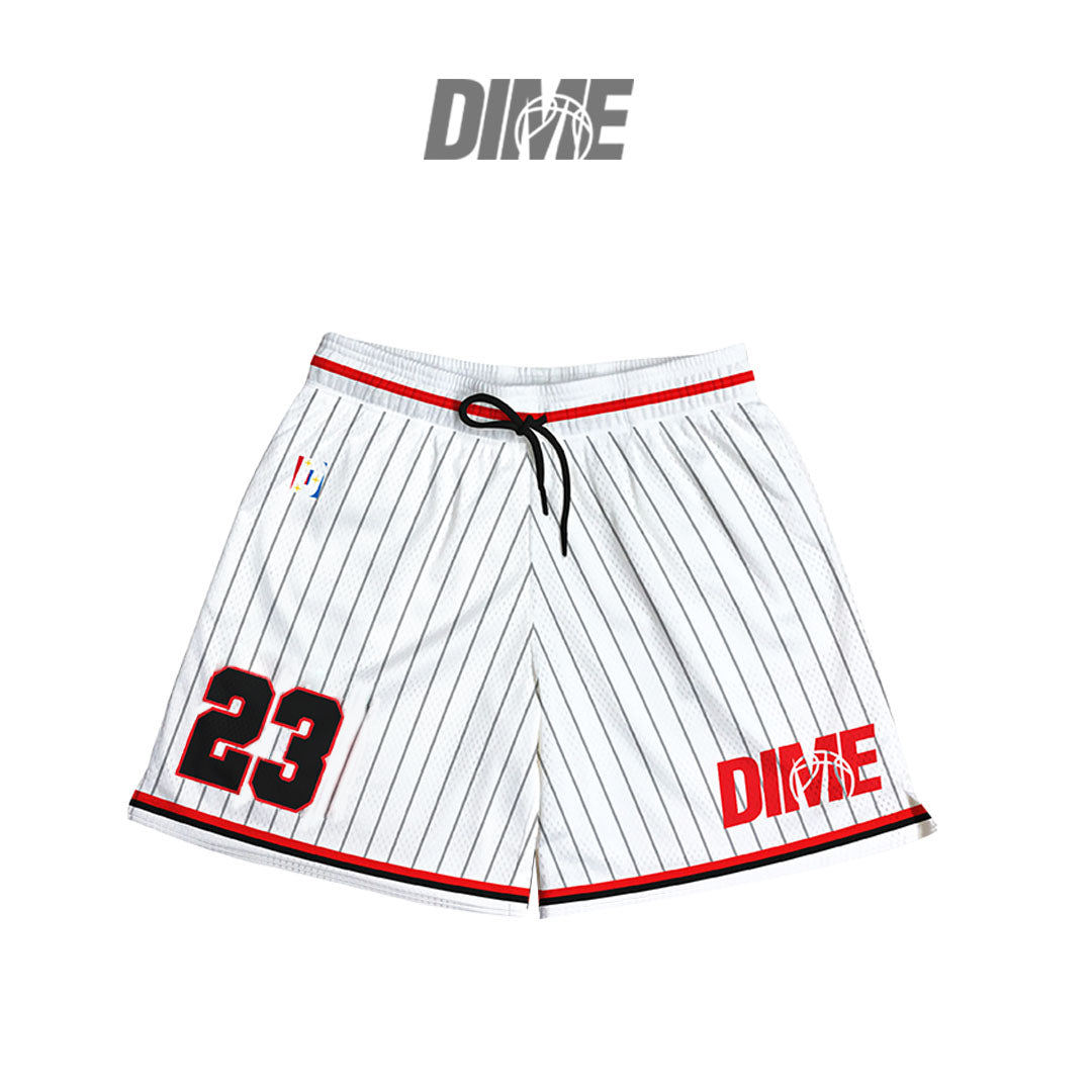 Dime - Bulls Stripe (Mesh Short - Black/White)