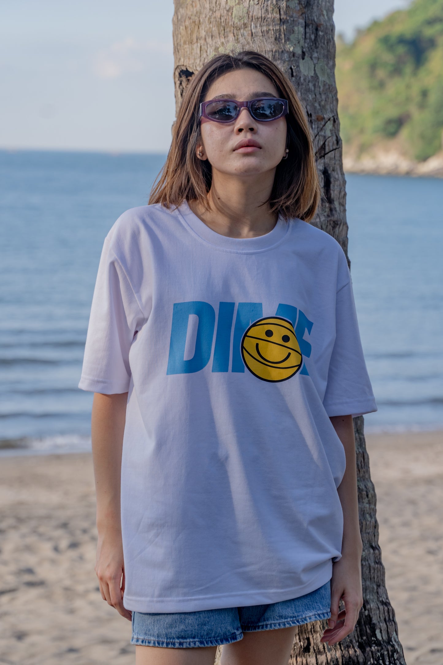 Dime - Smiley (White Tee)